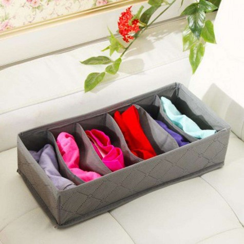 3 in 1 Underwear Bras Socks Storage Organizer Box Bag Bamboo Charcoal