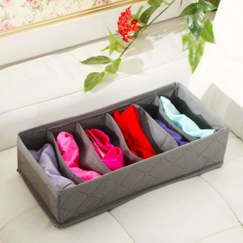 3 in 1 Underwear Bras Socks Storage Organizer Box Bag Bamboo Charcoal