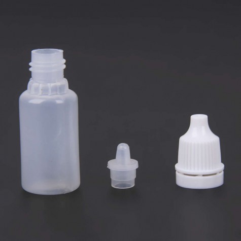 50pcs 10ml Empty Eye Drop Bottle Squeezable Eye Liquid Dropper Bottles