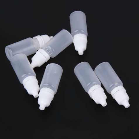 50pcs 10ml Empty Eye Drop Bottle Squeezable Eye Liquid Dropper Bottles