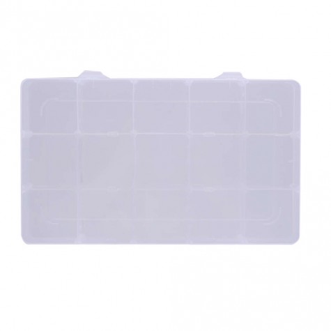 15 Compartment Plastic Storage Box Jewelry/Earring/Tool Container Organizer