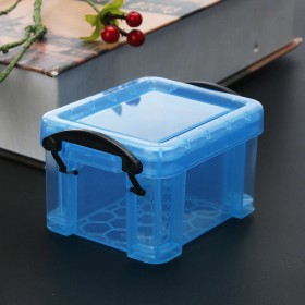 Cute Storage Boxes Home Furnishing Trumpet Mini Lock Box Organizer Blue