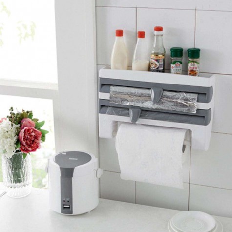 ABS Kitchen Tissue Holder Hanging Bathroom Toilet Roll Paper Holder Rack