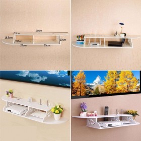 Floating Shelves Chic Wall Mount for CD TV DVD Book Display Storage Modern