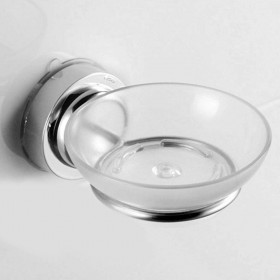 Stainless Steel Strong Vacuum Suction Cup Bathroom Soap Shelf Dish Holde