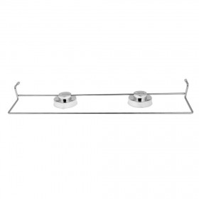 Double Stainless Steel Vacuum Suction Cup Bathroom Towel Shelf Bar Rack