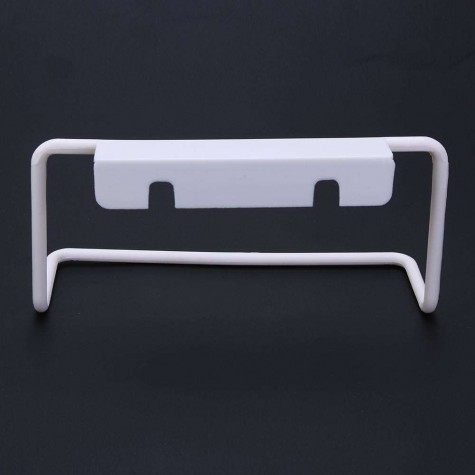 Towel Rack Hanging Holder Kitchen Cabinet Bathroom Towel Rack(White)