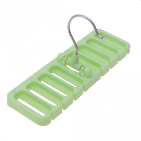 Creative 8-Hole Belt Tie Storage Rack Organizer Holder Hanger Hook(Green)