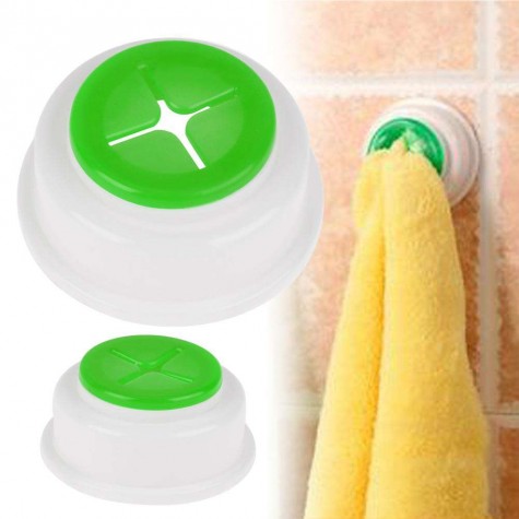 Creative Self-Adhesive Multi Use Cloth Clip Towel Clip Towel Hook(Green)