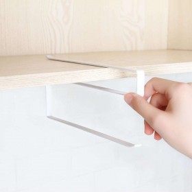 Kitchen Cabinet Door Rack Toilet Paper Towel Shelf Household Organizer