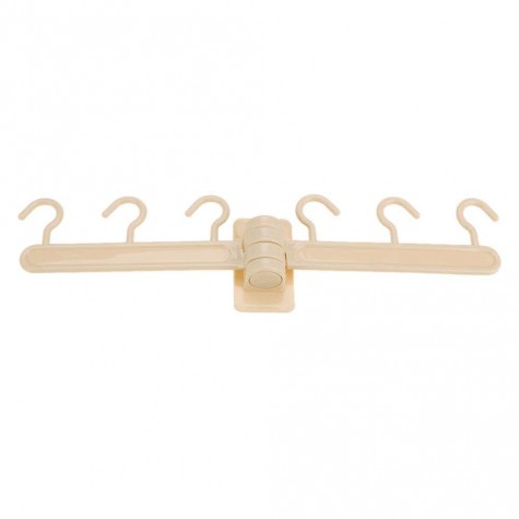 180°Rotate Strong Sucker Wall Hook Hang Rack Kitchen Storage Shelf(Beige)