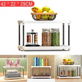 2/3 Tiers Bathroom Kitchen Shelf Holder Floor Stand Storage Rack Organizer