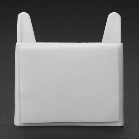 2pcs Wall Mounted Plastic Pan Cover Rack Pot Lid Holder Storage Shelf(White