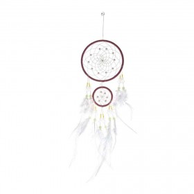 Windbell Feather Dream Catcher Net Beads Dreamcatcher Crafts Home Car Decor