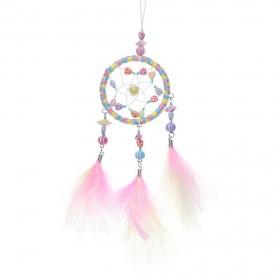 DIY Feathers Handicraft Dreamcatcher Handmade Dream Catcher Net Wall Decor