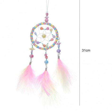 DIY Feathers Handicraft Dreamcatcher Handmade Dream Catcher Net Wall Decor