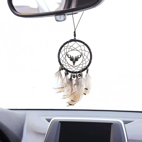 Deer Craft Dreamcatcher Handmade Dream Catcher Net Wall Car Hanging Decor(A