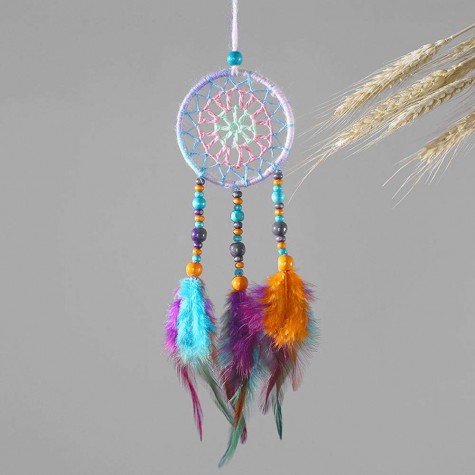 Countryside Feather Dream Catcher Net Beads Dreamcatcher Home Car Decor