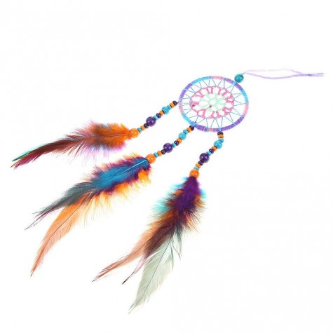 Countryside Feather Dream Catcher Net Beads Dreamcatcher Home Car Decor