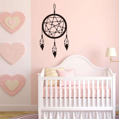 Dream Catcher Removable Wall Stickers Waterproof Living Bedroom Decor Decal