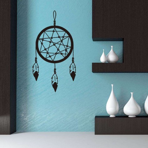 Dream Catcher Removable Wall Stickers Waterproof Living Bedroom Decor Decal