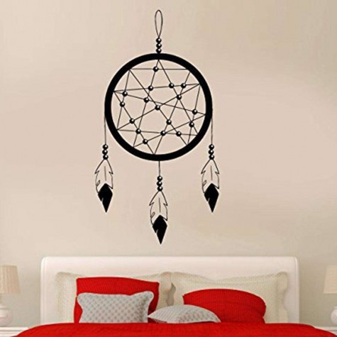 Dream Catcher Removable Wall Stickers Waterproof Living Bedroom Decor Decal