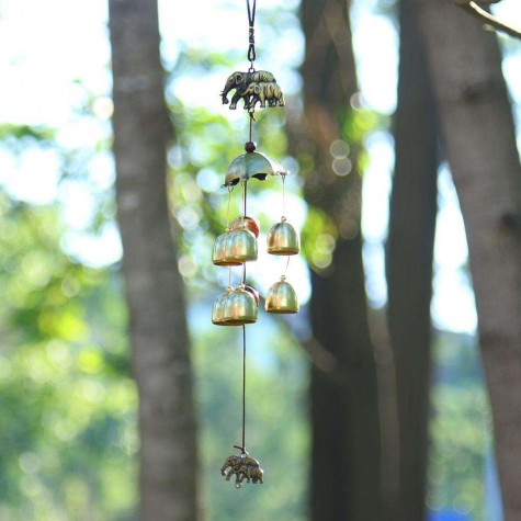 Alloy Metal Wind Chime Chapel Wind Bells Garden Wall Hang Ornament