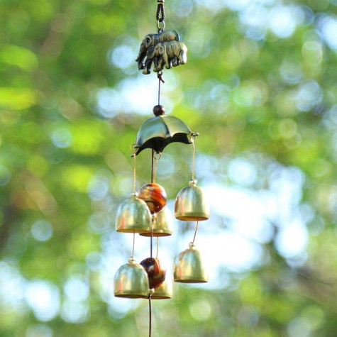 Alloy Metal Wind Chime Chapel Wind Bells Garden Wall Hang Ornament