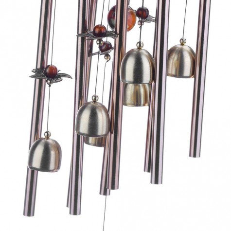 Copper Alloy Tube Bells Wind Chime Chapel Garden Wall Hang Ornament