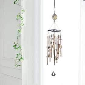 Copper Alloy Tube Bells Wind Chime Chapel Garden Wall Hang Ornament