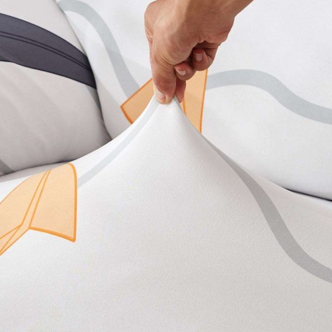 Airplane Print Tight Wrap Slipcover All-Inclusive Elastic Thin Sofa Cover