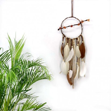 Branch Feathers Handmade Dreamcatcher Craft Dream Catcher Net Home Decor