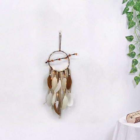 Branch Feathers Handmade Dreamcatcher Craft Dream Catcher Net Home Decor