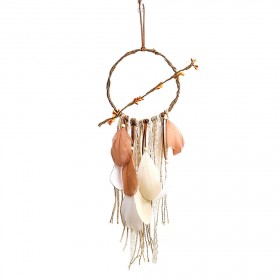 Feather Dream Catcher Car Pendant Home Romantic Wall Hanging Decor (A