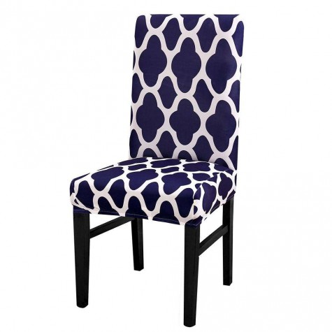1/4/6pcs Digital Print Elastic Thin Stretch Seat Case Chair Slipcover Decor