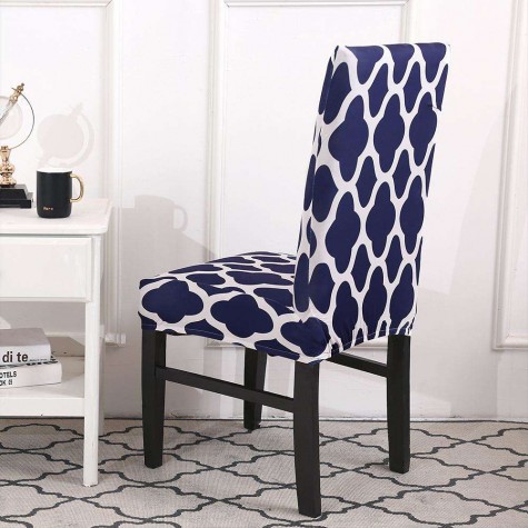 1/4/6pcs Digital Print Elastic Thin Stretch Seat Case Chair Slipcover Decor