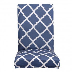 Printing Stretch Chair Cover Slipcover Hotel Home Decoration Lake Blue