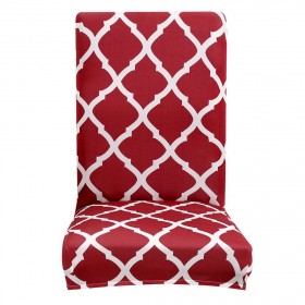 Stretch Geometry Print Modern Chair Cover Removable Hotel Party Slipcover