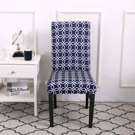 Print Removable Chair Cover Elastic Slipcover Modern Home Hotel Seat Case