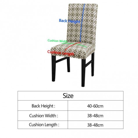 Village Stretch Chair Cover Elastic Thin Seat Case Hotel Slipcover