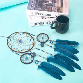 Wind Chimes Hanging Decorations Handmade Dreamcatcher Home Art Feather Gift