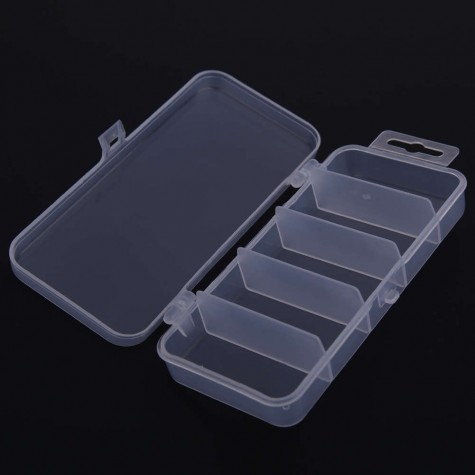 Transparent Plastic Fishing Lure Bait Box Storage Organizer Container Case