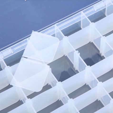 36 Grid Plastic Adjustable Jewelry Organizer Box Storage Container Case