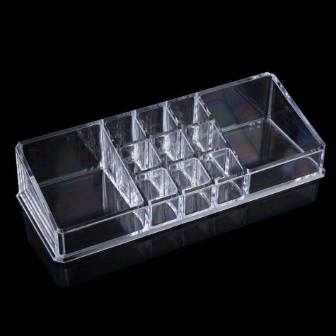 Clear Acrylic Cosmetic Jewelry Makeup Organiser Drawer Box Case Stand No3