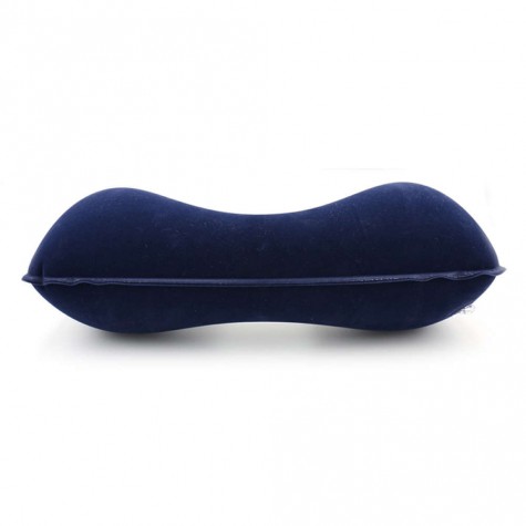 Inflatable U Shaped Pillow Car Head Neck Rest Air Cushion for Travel Navy