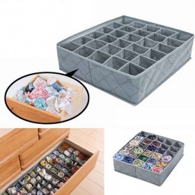 Underwear Ties Socks Drawer 30 Cell Bamboo Charcoal Closet  Storage box